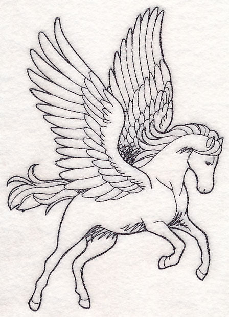 Pegasus Etching