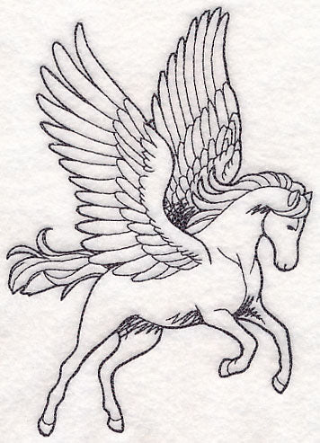 Pegasus Etching