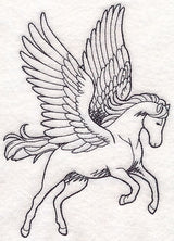 Pegasus Etching