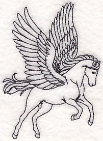 Pegasus Etching
