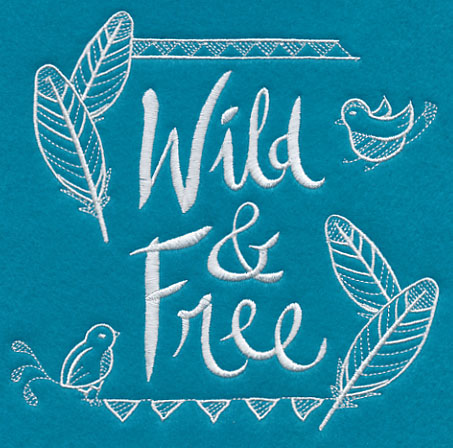 Wild and Free (Whitework)