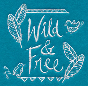 Wild and Free (Whitework)