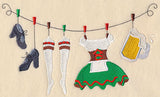 Oktoberfest Barmaid Clothesline