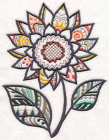 Fun in the Sunflower (Blackwork)