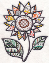 Fun in the Sunflower (Blackwork)