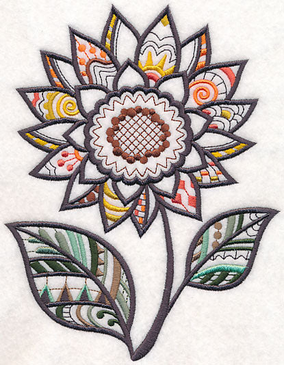 Fun in the Sunflower (Blackwork)