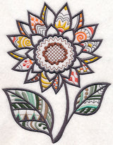 Fun in the Sunflower (Blackwork)