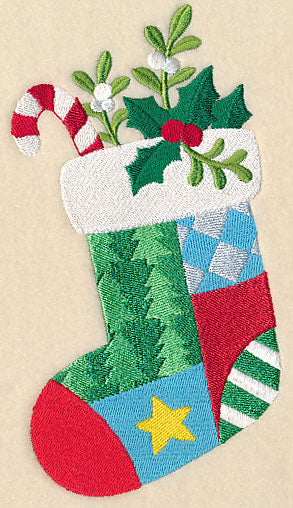 Christmas Patch Stocking