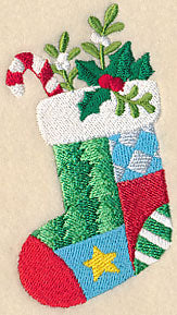 Christmas Patch Stocking