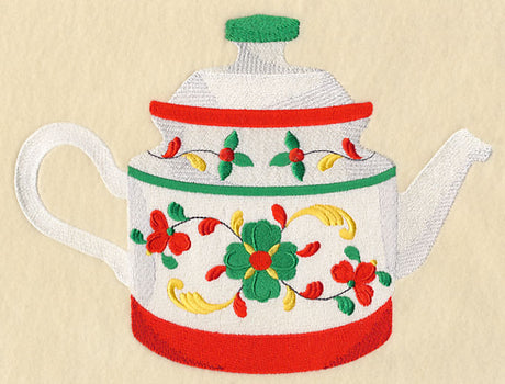 Country Charm Flower Teapot