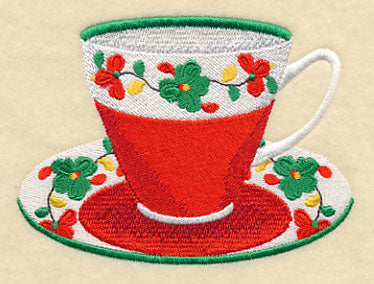 Country Charm Flower Teacup