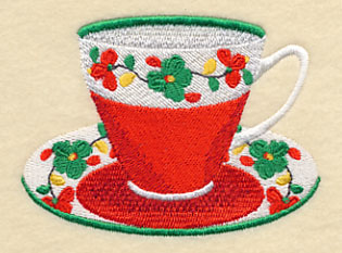 Country Charm Flower Teacup