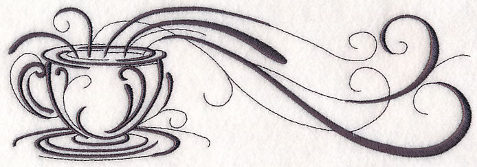 Inky Coffee Cup Border