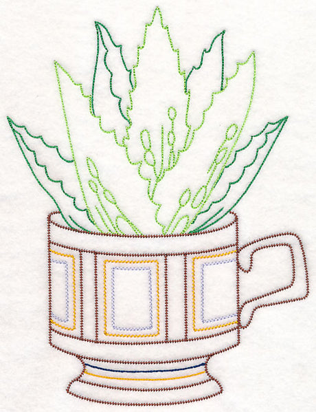 Cup o' Succulent - Aloe Vera (Vintage)