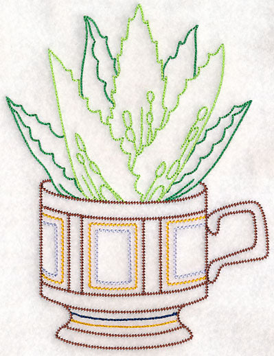 Cup o' Succulent - Aloe Vera (Vintage)