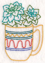 Cup o' Succulent - Aeonium (Vintage)