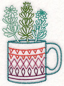 Cup o' Succulent - Sedum (Vintage)