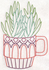Cup o' Succulent - Senecio (Vintage)