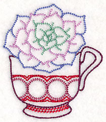 Cup o' Succulent - Echeveria (Vintage)