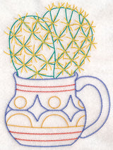 Cup o' Succulent - Pin Cushion (Vintage)
