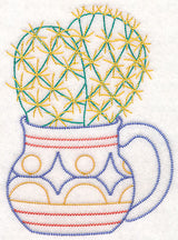 Cup o' Succulent - Pin Cushion (Vintage)