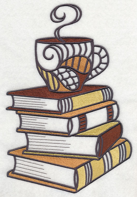 Coffee and Book Stack