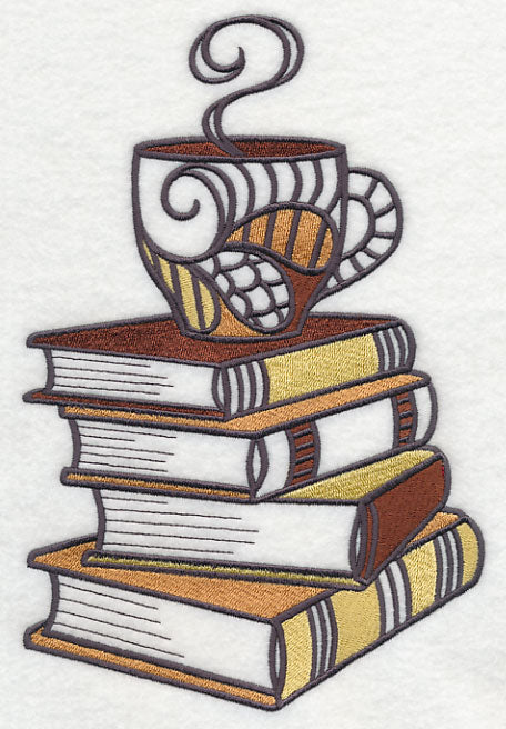 Coffee and Book Stack