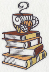 Coffee and Book Stack