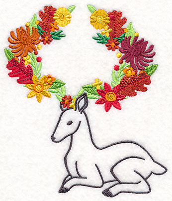 Flowery Forest Deer
