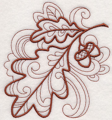 Doodle Oak Leaf