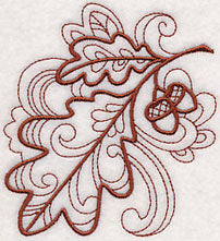 Doodle Oak Leaf