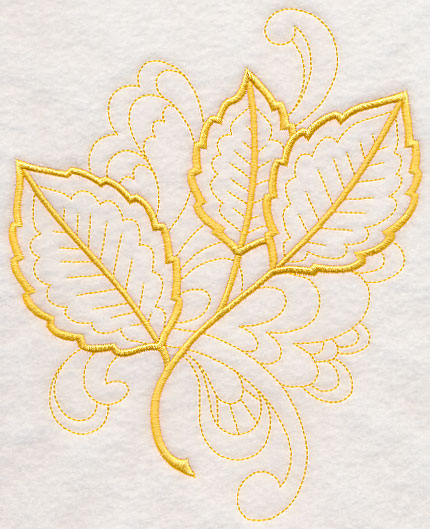 Doodle Elm Leaf