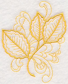 Doodle Elm Leaf