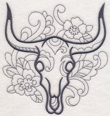 Doodle Steer Skull