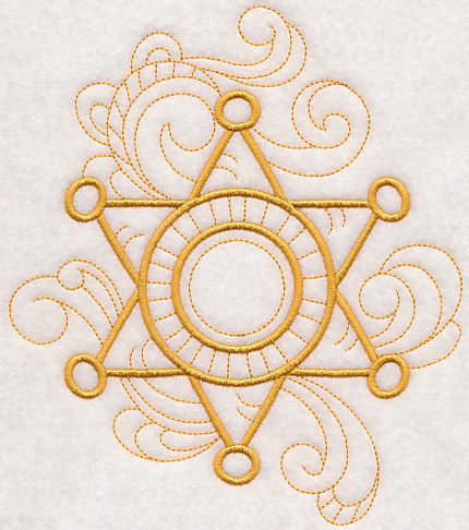 Doodle Sheriff's Badge