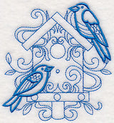 Doodle Birds and Birdhouse