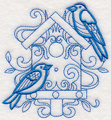 Doodle Birds and Birdhouse