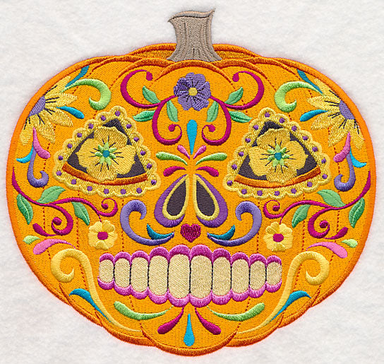 Sugar Skull Pumpkin
