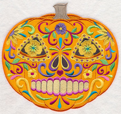 Sugar Skull Pumpkin