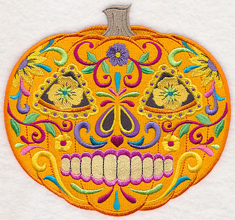 Sugar Skull Pumpkin