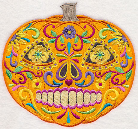 Sugar Skull Pumpkin