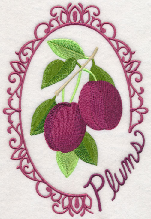 Fruit Cameo - Plums