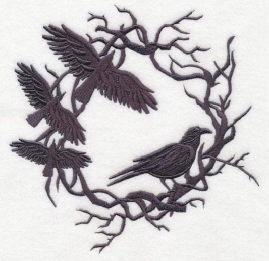 Creepy Crow Wreath