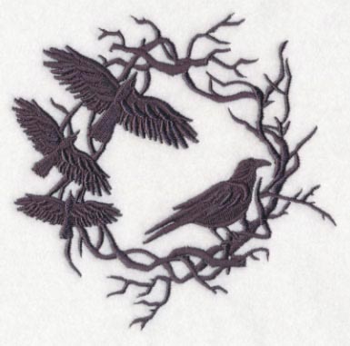 Creepy Crow Wreath