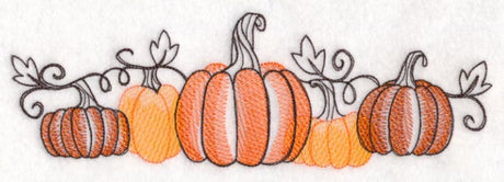 Pumpkin Patch Border (Toile)