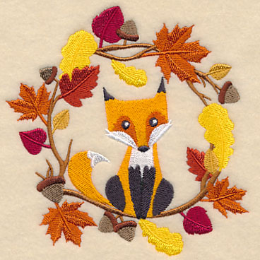 Wreathed in Autumn Fox
