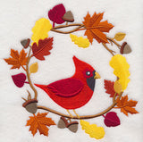Wreathed in Autumn Cardinal