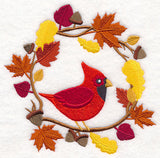 Wreathed in Autumn Cardinal