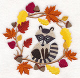 Wreathed in Autumn Raccoon