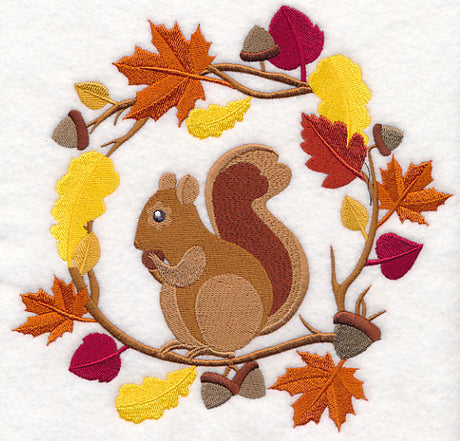 Wreathed in Autumn Squirrel